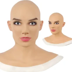 Halloween maske realistisk kvinnlig latex cover Cosplay Queen