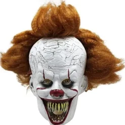 Halloween Maske Scary Scary Penny Smart Clown Fuld Maske Paryk Hea