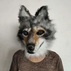 Halloween maske sceneoptræden rekvisitter ulv hund cos kjole