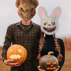 Halloween Maske Skræmmende Bjørn Maske, Horror Dyreansigtsmasker til Voksne Børn, Sjov Maske til Halloweenfest Kostume Cosplay Maskerade