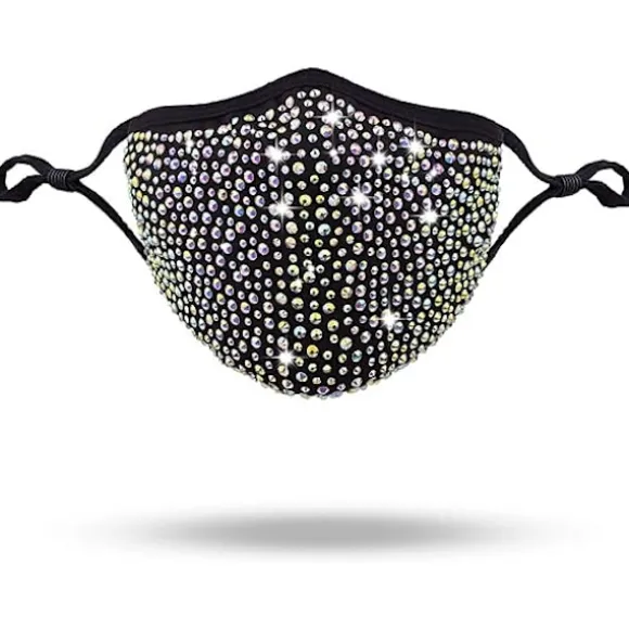 Halloween Maske til Kvinder - Rhinestone Maske