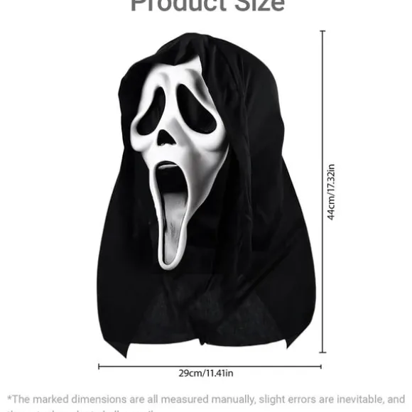 Halloween masker-scream masker-Haunted House & Masquerade - Halloween Horror Scream Mask - Latex Materiaal-48x18CM