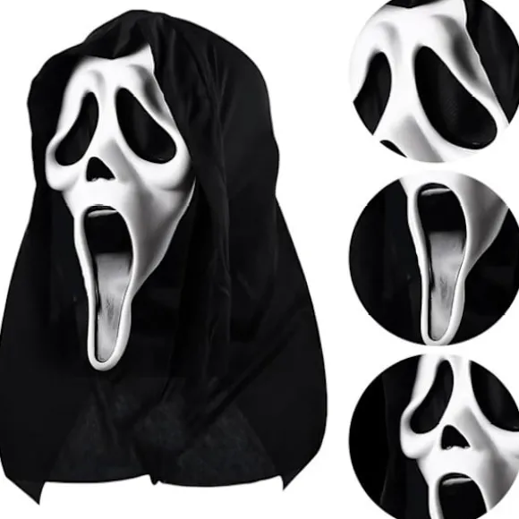 Halloween masker-scream masker-Haunted House & Masquerade - Halloween Horror Scream Mask - Latex Materiaal-48x18CM