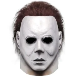 Halloween Michael Myers Maske, Horror Horror Hit Film Spil Ansigt Hovedbeklædning med Hår Fuld Hoved Maske Kostume