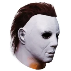 Halloween Michael Myers Maske, Horror Horror Hit Film Spil Ansigt Hovedbeklædning med Hår Fuld Hoved Maske Kostume