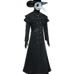 Halloween Middelalder Punk Peste Doktor Fuglemand Cosplay Kåbe Karneval Party Kostume (150 Børn)