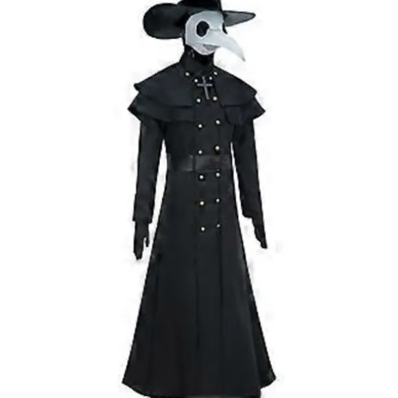 Halloween Middelalder Punk Peste Doktor Fuglemand Cosplay Kåbe Karneval Party Kostume (150 Børn)