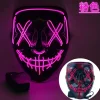 Halloween Neon Purge Maske Led Maskerade Karneval Party Masker Lysende Selvlysende Sjove Masker Karneval Kostume~12917