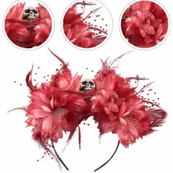 Halloween Pandebånd Blomsterkranie Dag for de Døde