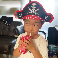 Halloween Papir Piratfest Hatte (24 Pakke)