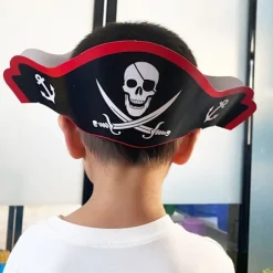 Halloween Papir Piratfest Hatte (24 Pakke)