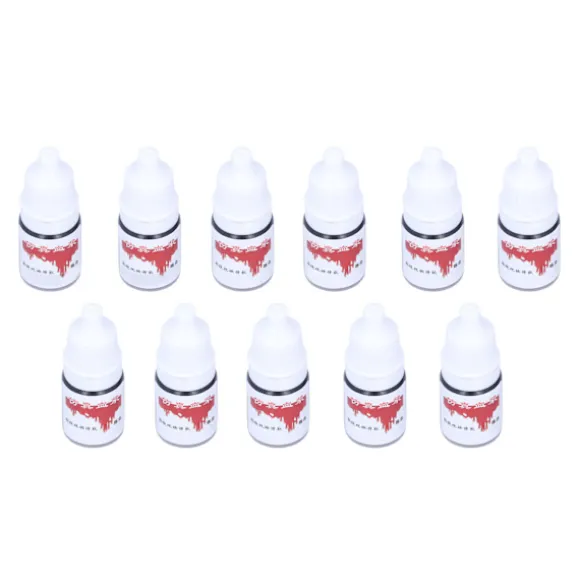 Halloween Party Falsk Blod DIY Cosplay Sceneoptræden Falsk Blod Makeup Værktøj 5ml x 11stk Gammelt Blod