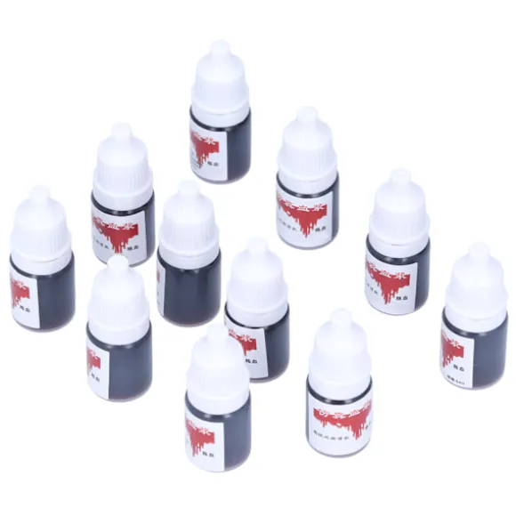 Halloween Party Falsk Blod DIY Cosplay Sceneoptræden Falsk Blod Makeup Værktøj 5ml x 11stk Gammelt Blod