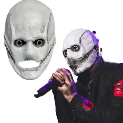 Halloween Party Realistiske Rekvisitter Slipknot Corey Taylor Maske Dj Cosplay Gyser Latex Lange/korte Masker Gaver (FMY) Short