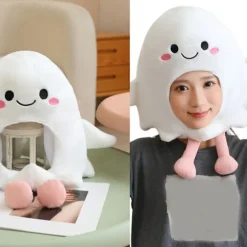Halloween Phantom Hovedbeklædning Kostume Rekvisit Med Fleksible Lemmer Til Fester