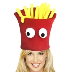 Halloween Pommes Frites Hat Fastfood Kostume Karneval Julefest Tilbehør