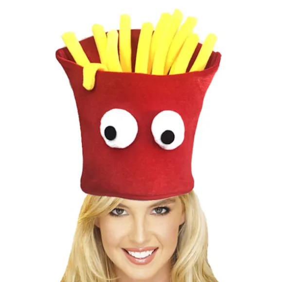 Halloween Pommes Frites Hat Fastfood Kostume Karneval Julefest Tilbehør