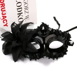 Halloween Princess Maske Stor Lily Maske Prinsesse Kjole Maske BK 20*10*10