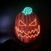 Halloween Påskefest Bold Skræmmende Græskar Hoved LED Lysende Maske