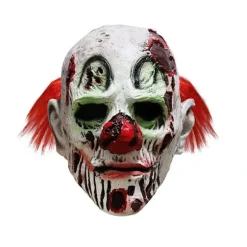 Halloween Rædsel Ond Klovn Maske Rædselsansigt Zombie Maske