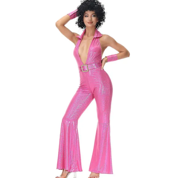 Halloween Rock Disco Kvinde Sanger Kostumer Kvinder Vintage 70'er 80'er Hippie Cosplay Kostume Scene Performance Danse Outfit XL