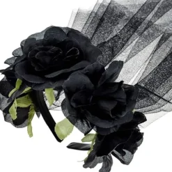 Halloween Rose Blomster Hovedbånd Dag for de Døde Blomster Hoved med