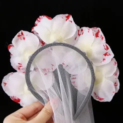 Halloween Rose Slør Demon Halloween Dekoration Fest Udklædning Rekvisitter