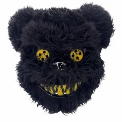 Halloween Scary Mask Bjørn Kanin Kanin Maske Blodig Plys Hovedmaske Cosplay Kostume Tilbehør Halloween Fest