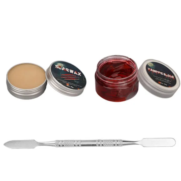 Halloween SFX Makeup Kit Form Ar For Sår Sikker Hudvenlig Multifunktionel Special Effects Makeup Kit til Halloweenfest