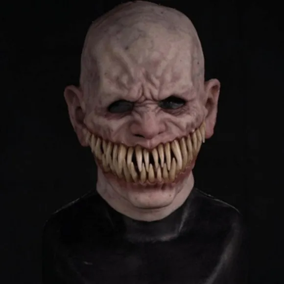 Halloween Skræmmende Gagtooth Dæmon Cosplay Fuld Hoved Maske Horror Klovn Ansigt Cover Djævel Maske Hovedbeklædning Karneval Fest Udklædning Kostume Prop | Fyndiq