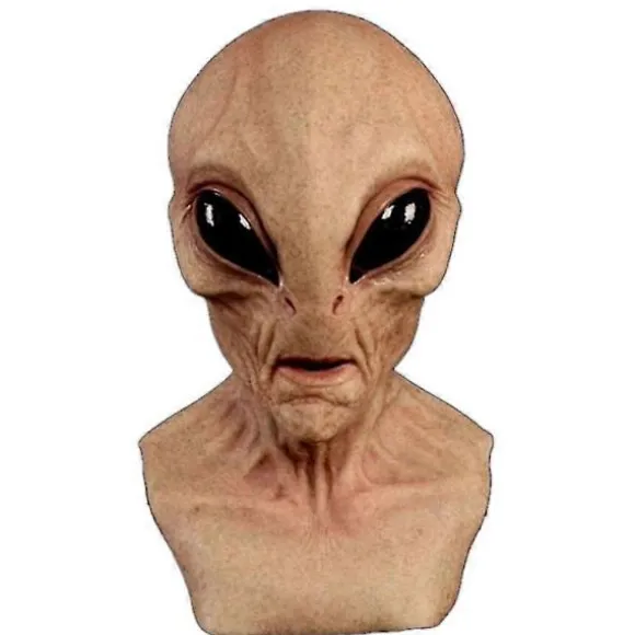Halloween Skræmmende Latex Ufo Store Øjne Helhoved Party Maske Til Voksne Maskerade Kostume Party Cosplay Maske (FMY)