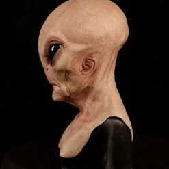 Halloween Skræmmende Latex Ufo Store Øjne Helhoved Party Maske Til Voksne Maskerade Kostume Party Cosplay Maske (FMY)