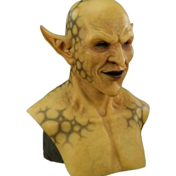 Halloween Skræmmende Maske Latex Gul Imp Dæmon Maske Trolde Klovn Halloween Spøgelse Vampyr Cosplay Kostume Masker