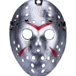 Halloween Sølv Hockey Maske Kostume Tilbehør