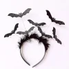 Halloween Sort Bat Hårbånd Kostume Tilbehør Yi-yuhao