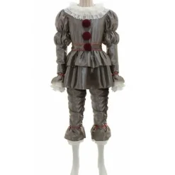 Halloween Stephen King's It Pennywise Clown Cosplay Kostume Mænd Party Fancy Dress Up Outfit Set M