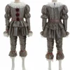 Halloween Stephen King's It Pennywise Clown Cosplay Kostume Mænd Party Fancy Dress Up Outfit Sæt M
