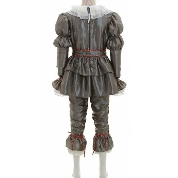 Halloween Stephen King's It Pennywise Clown Cosplay Kostume Mænd Party Fancy Dress Up Outfit Sæt M