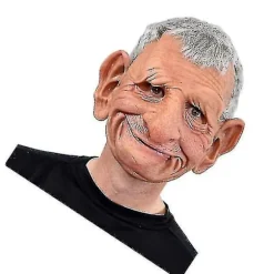 Halloween Store Ører Gammel Mand Maske Skræmmende Mand Hovedbeklædning Helmaske Cosplay Festrekvisit
