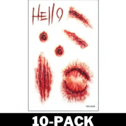 Halloween Tatovering Åbne Sår 8-Pack