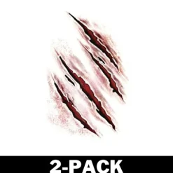 Halloween tatoveringer ridser 2-Pack