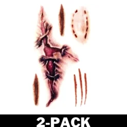 Halloween tatoveringsbid og ridser 1-Pack