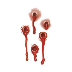 Halloween Tattoo Bloody Bullets 2-Pack