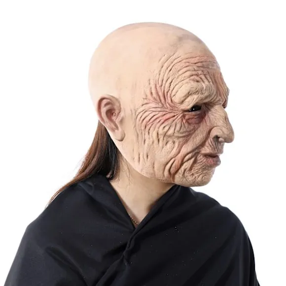 Halloween uhyggelig gammel mand maske - skræmmende masker til Halloween kostume, fancy horror latex maske, uhyggelig R