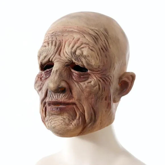 Halloween uhyggelig gammel mand maske - skræmmende masker til Halloween kostume, fancy horror latex maske, uhyggelig R