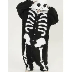 Halloween Unisex Onesie Kigurumi Udklædning Kostume Hættetrøjer Pyjamas Nattøj-9-1 - Perfet Skeleton M for 160-170cm