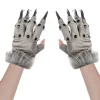 Halloween Varulv Handsker Lange Varulv Hænder Kostume Cosplay Handsker Ulve Klo Hænder Pelsdyr Beast Dyrehandsker Unisex