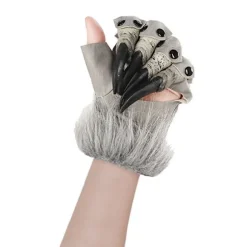 Halloween Varulv Handsker Lange Varulv Hænder Kostume Cosplay Handsker Ulve Klo Hænder Pelsdyr Beast Dyrehandsker Unisex