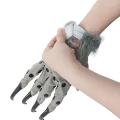 Halloween Varulv Handsker Lange Varulv Hænder Kostume Cosplay Handsker Ulve Klo Hænder Pelsdyr Beast Dyrehandsker Unisex