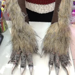 Halloween Varulv Handsker Pels Varulv Hænder Handsker Halloween Prop Cosplay Kostume Handsker